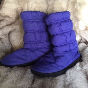 Purple Puffer Boots